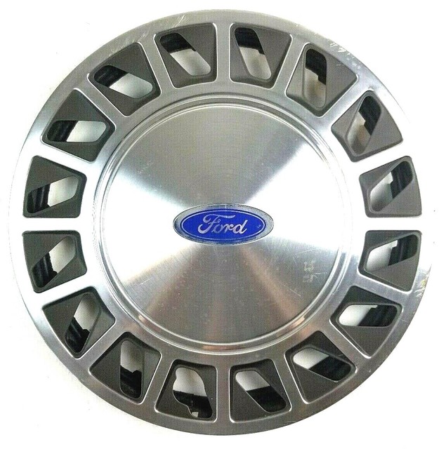 Ford Hubcap Stainless Steel 15.5 in Old Hub Cap Wheel Cover Auto Garage