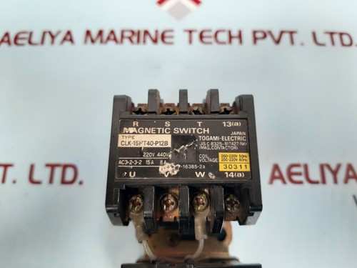 TOGAMI CLK-15HT40-P12B Interruttore magnetico avviamento 200-220V 60Hz - Foto 2 di 6