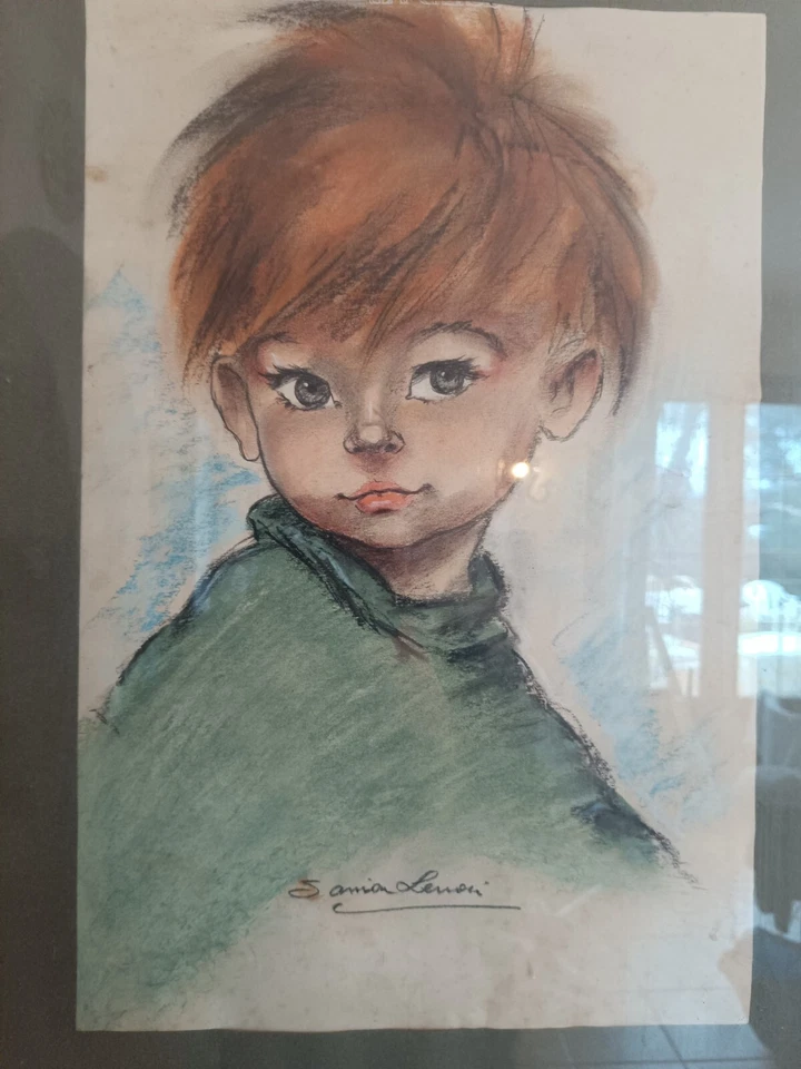 Pastel de Sonia LENOIR Un poulbot parisien - Photo 2/4