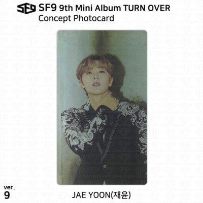 SF9 9th Mini Album Turn Over Concept Photocard Message Card