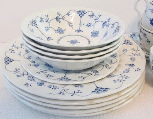 Juego de vajilla vintage Myott Finlandia Staffordshire Inglaterra 18 piezas platos cuencos - Imagen 4 de 6
