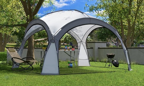Tonnelle de jardin 3.5x3.5m avec éclairage LED et capteur solaire. Tente de f... - Imagen 2 de 9