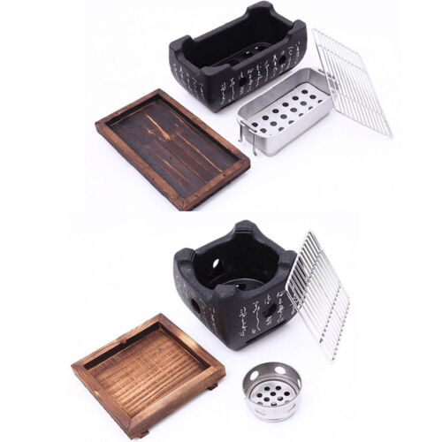 Mini BBQ Grill Charcoal Grill Aluminium Alloy Portable Barbecue Tools Japanese - Picture 5 of 14