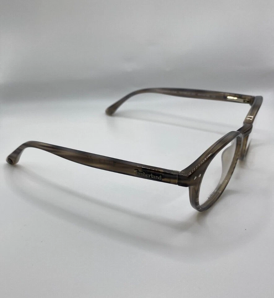 Marco óptico redondo de plástico gris Timberland TB1538 052 49-19-145 RX Foto 3 de 4