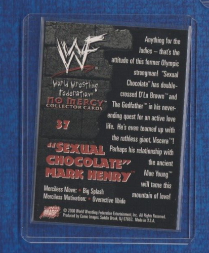 2000 Comic Images WWF No Mercy # 37 "Sexual Chocolate" Mark Hardy - Picture 2 of 2