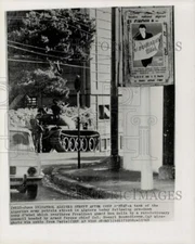 1965 Press Photo Algerian Army Tank Patrols After Coup d'Etat - hpm00294