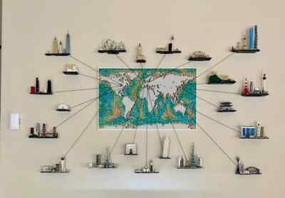 LEGO Architecture Skyline Wandhalterungen Display Halterungen - STARKES NEUES DESIGN