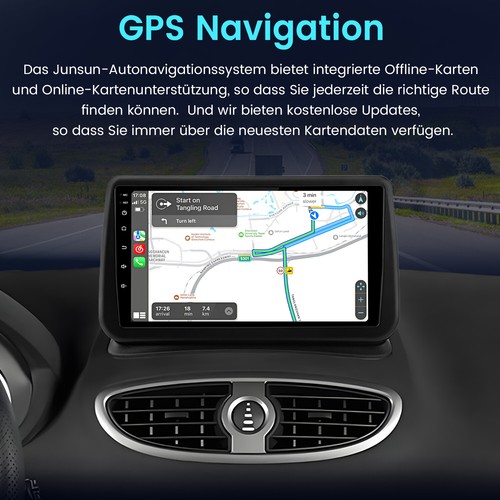 Für Renault Clio III 2005-2014 Autoradio GPS Navi Android 13 2+64GB Carplay DAB+ - Bild 5 von 14