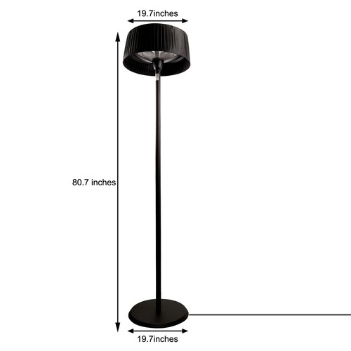Modern 1500W Heater Floor Lamp Indoor Light Heats Up To 323 sq. ft Patio Heater - Bild 7 von 7