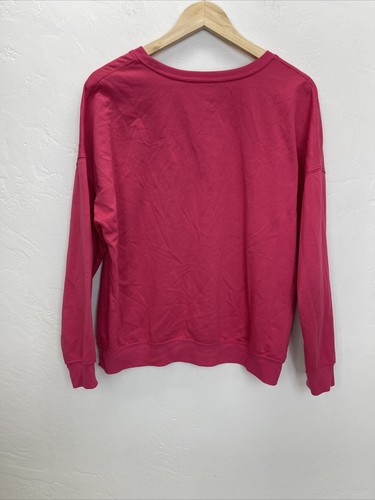 Chevy Detroit Power Camaro Women’s Sweater Sz L Dark Pink - Picture 2 of 7