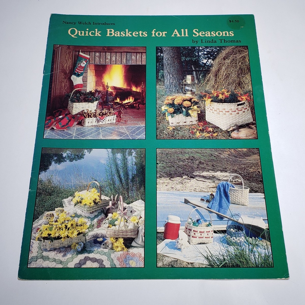 洋書 BASKETRY ROUND UP 1991 Lot of 5 VTG Basketry Books Booklets 1985-1991 Over 70