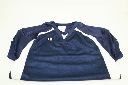 Camiseta deportiva de fútbol americano juvenil Champion Challenger talla mediana azul marino y blanca - Imagen 5 de 9