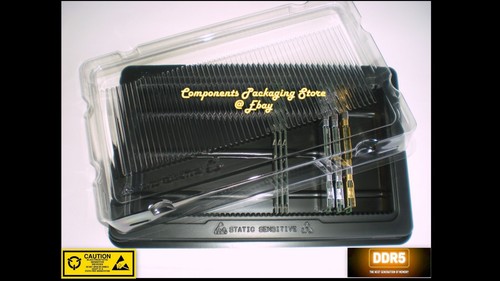 Estuche con bandeja de memoria de escritorio DDR5 para módulos DIMM de PC antiestático - 2 se adapta a 100 DIMM - Imagen 1 de 6