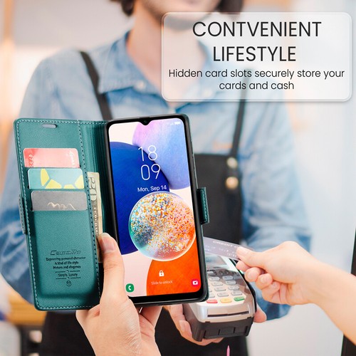 Custodia in pelle per Samsung Galaxy A15/A25/A35/A55 magnetica flip card portafoglio cover - Foto 9 di 33