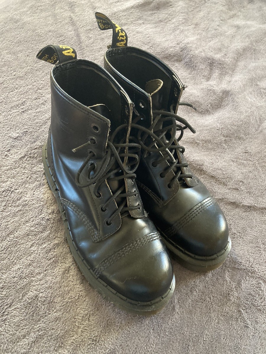 希少 Dr.Martens 厚底 UK7 26cm 💥Dr. Martens Doc England MIE Rare Vintage Black 8 Eye Boots