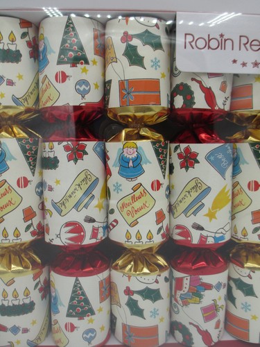 Robin Reed 10 Christmas Crackers Happy Icons Holiday Party Favor Joke Hat Gift - Picture 3 of 5