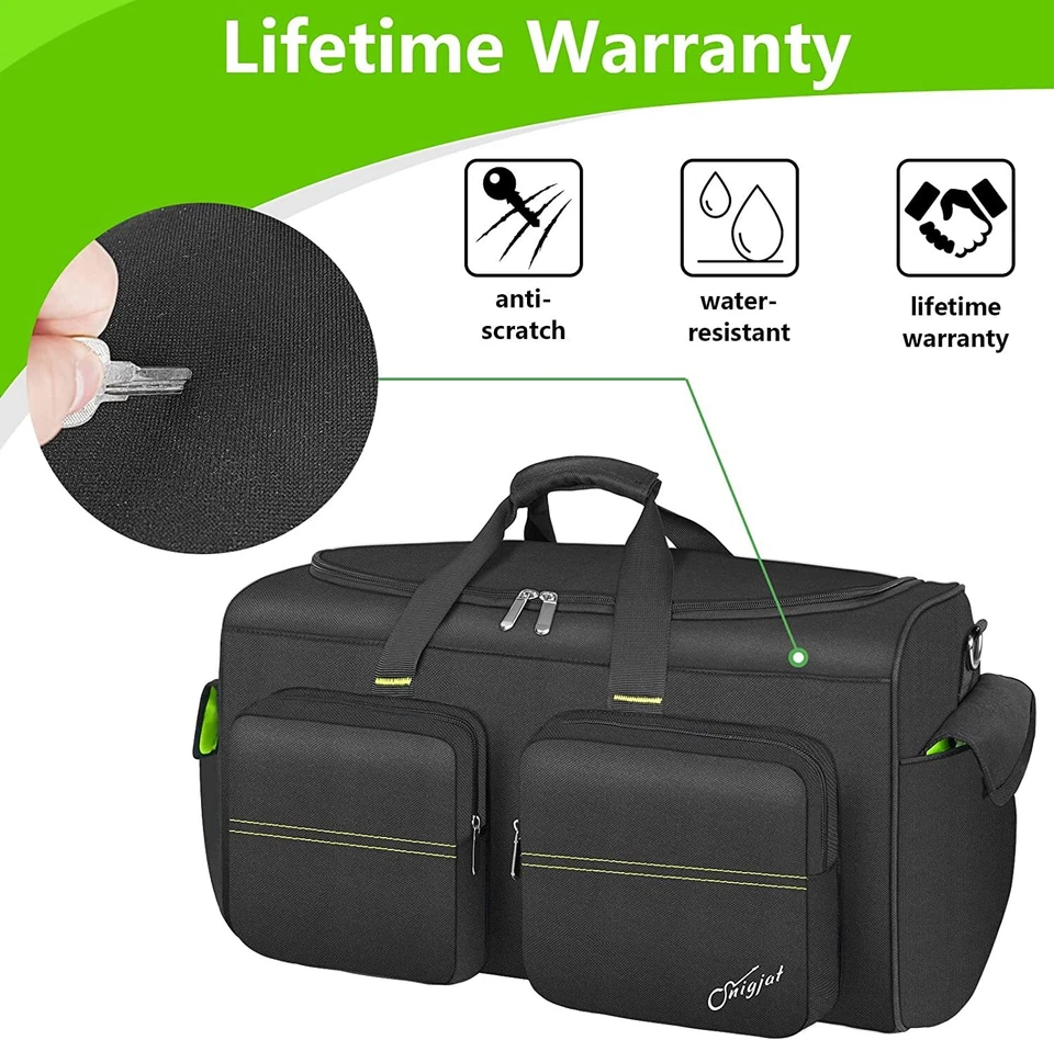 Cable Bag Organizer Gig Bag DJ Equipment File Organizer With Detachable Dividers - Image 4 of 4