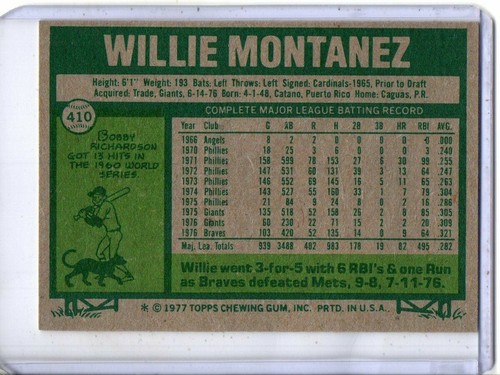 1977 TOPPS COMPLETE YOUR SET OR FAVORITE PLAYER 251-500 - Picture 305 of 473