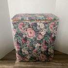 Tara Floral Laundry Clothes Hamper Pinks-grays-blues Heavy 23” Tall Beautiful 