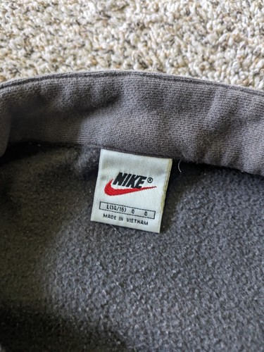 Nike Center Swoosh Boys 1/4 Zip Pullover Sweatshirt Gray Large - Picture 4 of 12