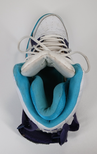 Patrick Ewing 33 Ewing Focus “Hornets” Blanco Teal Púrpura Talla 11 Stock Muerto - Imagen 15 de 17