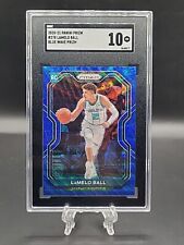 2020-21 Panini Prizm LaMelo Ball Blue Wave Rookie SGC 10 Hornets RC #278
