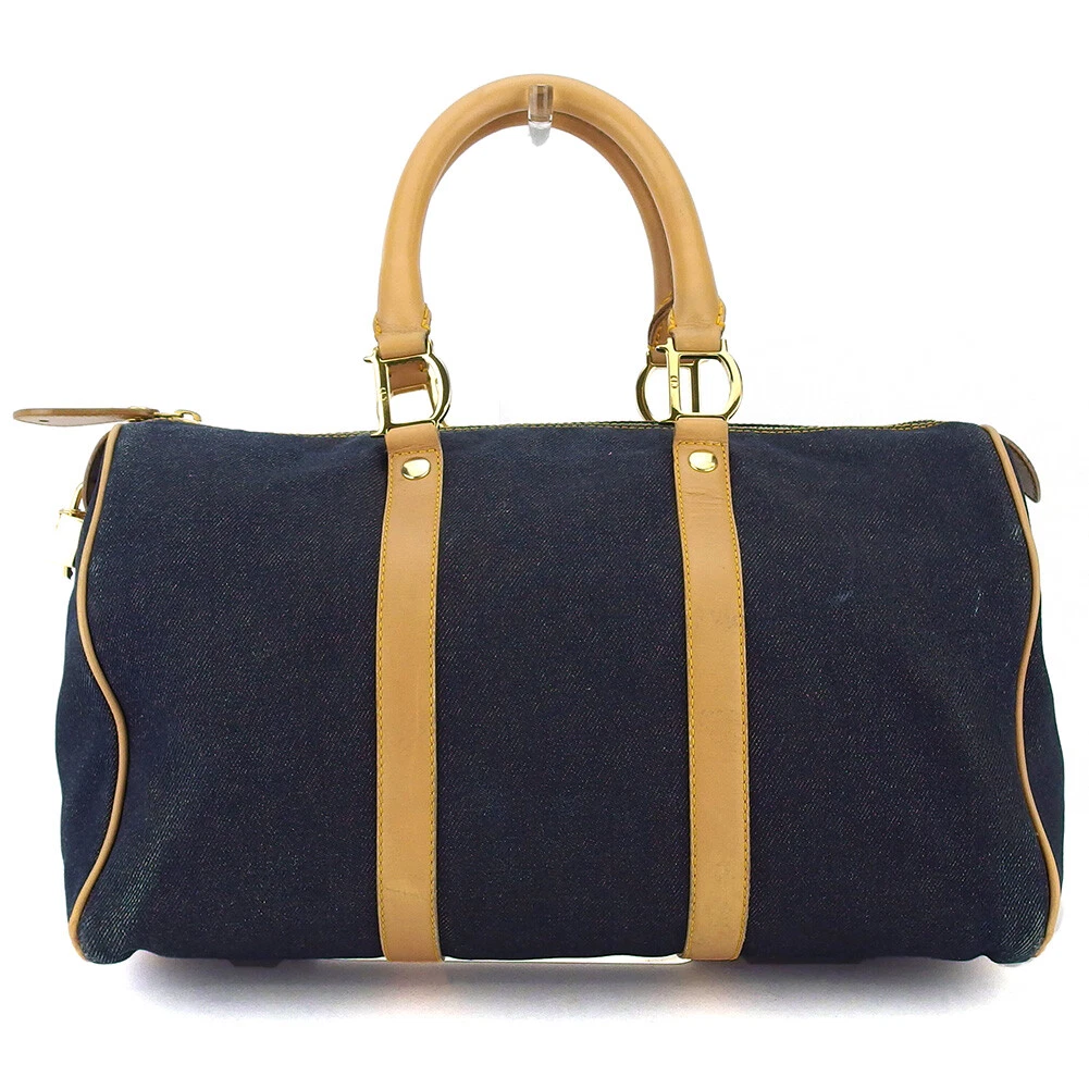 Sac à main Dior toile beige ?~ cuir authentique d'occasion T18457