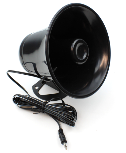 Workman TH-55FP Black Weather Proof PA Speaker Horn  w/ 10' cord 3.5MM 8 Ohm New - Afbeelding 1 van 8