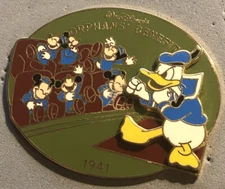 DISNEY JAPAN MICKEY & PALS 2002 HISTORY OF ART DONALD ORPHANS BENEFIT LE2700 PIN
