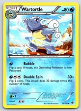 Wartortle - Plasma Blast 15/101 Black White Akira Komayama Pokemon TCG Card LP