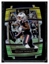 NELSON AGHOLOR 2021 Panini Select Green and Yellow Prizm Die-Cut #24 NF ID:41528