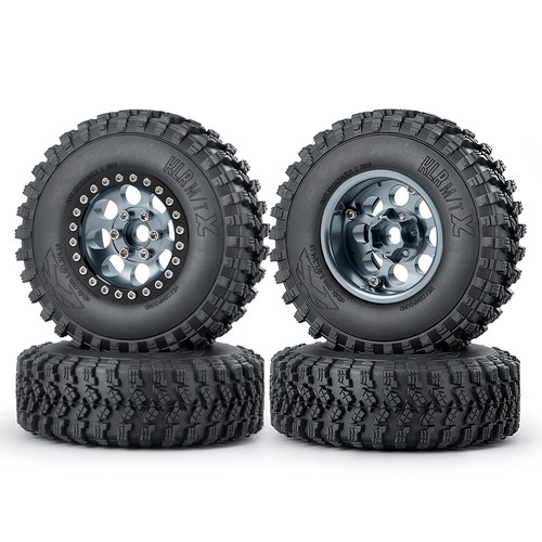 4PCS Metal 1.9 Beadlock Wheel Rim Tires for 1/10 Axial SCX10 D90 RC Part - Picture 109 of 116