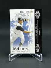 2008 Topps Moments And Milestones Freddy Sanchez 164 Hits #108 #146/150    s