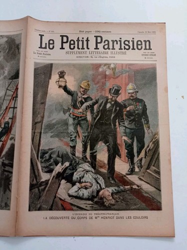 Le petit parisien journal 581 1900 incendie théâtre français  Henriot Dudlay - Picture 2 of 3
