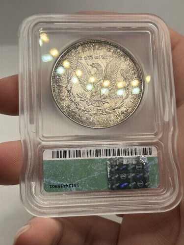 1921-D Morgan Silver $1 Dollar ICG MS64! Toned! Better Date*** - Picture 7 of 9