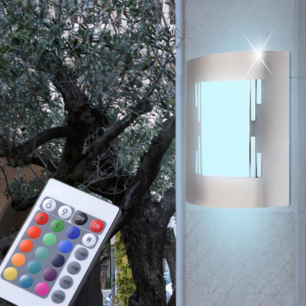 RVB éclairage de la lampe murale extérieure LED terrasses de lumière à distance RVB éclairage de la lampe murale extérieure LED terrasses de lumière à distance