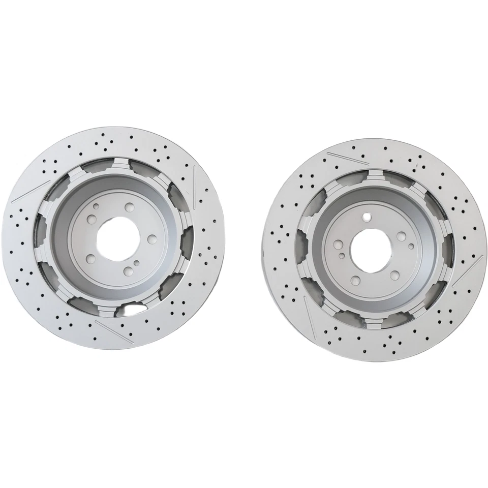 2X Rear Brake Rotors A2224232012 for Mercedes-benz S63 S65 W560 S450 S650 AMG - Изображение 2 из 4