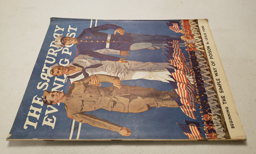 Saturday Evening Post November 13 1937 Army Navy Marine Military Men ~USA Flags - Picture 3 of 4