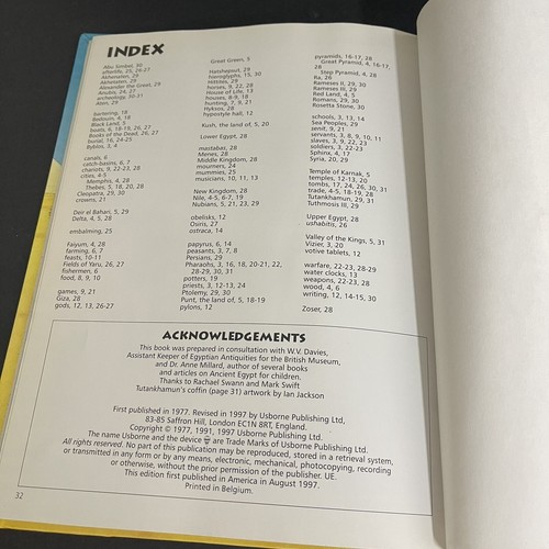 Usborne Time Traveler Series Pharaohs & Pyramids by Tony Allan Hardcover 1997 - Afbeelding 5 van 7