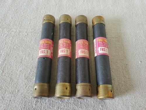 PACK OF 4 FUSETRON FRS-1 BUSSMANN DUAL ELEMENT TIME DELAY FUSE 1AMP 600VOLT - Picture 7 of 7
