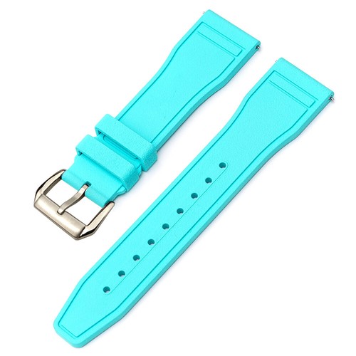 New High Quality Waterproof Sports Fluorine Rubber Watch Strap Band 20 21 22mm - Picture 10 of 24