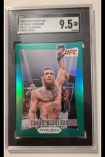  2022 Panini UFC Prizm Flashbacks Green Conor McGregor Refractor SGC 9.5🇮🇪🇮🇪