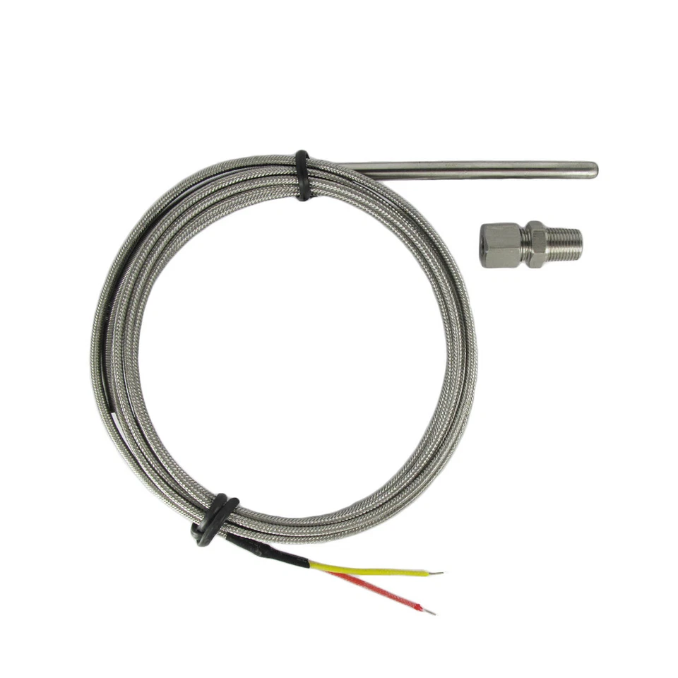 EGT Temperature Sensor K Type for Car Exhaust Gas 1/8” NPT Compression Fittings - Image 2 of 3