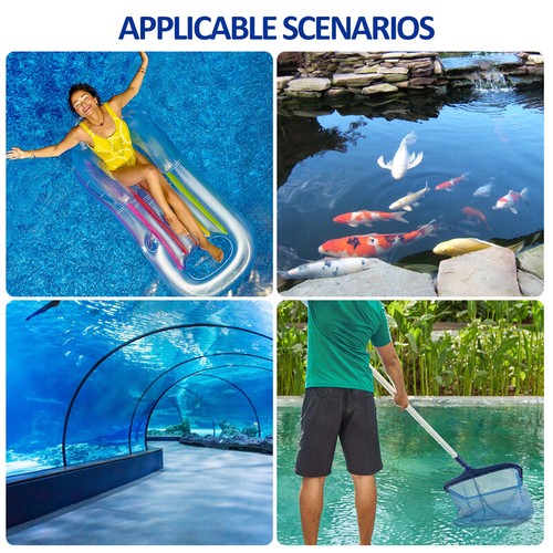 Heavy Duty Pool Skimmer Leaf Rake Net Cleaning Swimming Pool Fine Mesh Netting - Picture 45 of 67