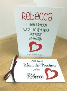 romantic birthday love voucher book coupons card wife girlfriend
