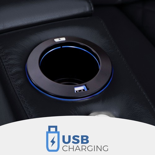 Seatcraft Euphoria Leather Home Theater Seating Sofa Recliners Chair Couch - Picture 10 of 84