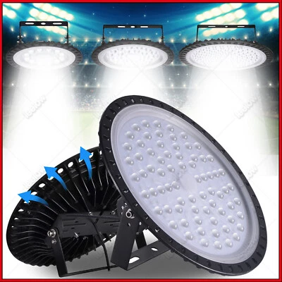 DEPMOG 50W-500W UFO LED Hallenbeleuchtung Hallenstrahler Deckenstrahler Werkstattlampe