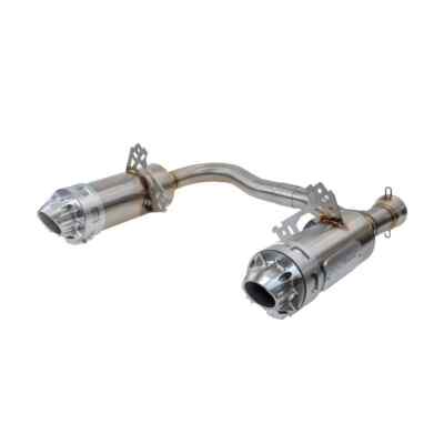 RJWC 1207 Mud Edition Dual Slip On Exhaust for Polaris Scrambler