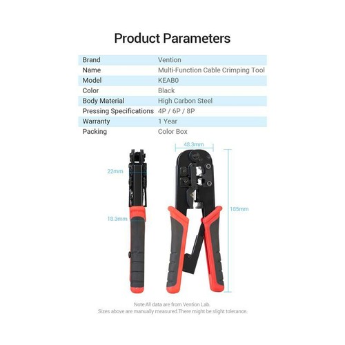 Conector herramienta punzonadora de engarce LAN de red RJ45 Cat6 Cat5e - Imagen 8 de 15