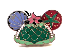 Disney Pin 2024 WDW Hidden Mickey Character Ear Hats - Ariel [163892]